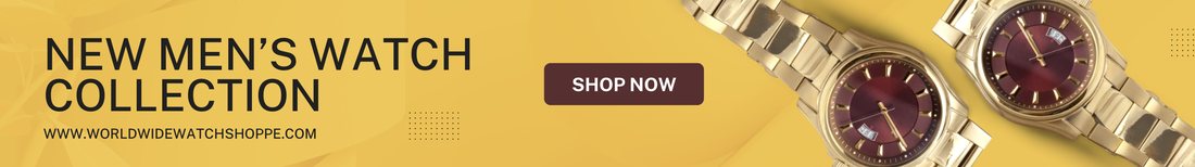 New men's watch collection banner ad