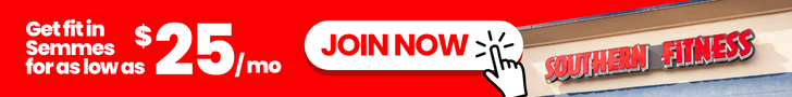 Southern Fitness horizontal banner ad